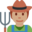 farmer, medium skin tone